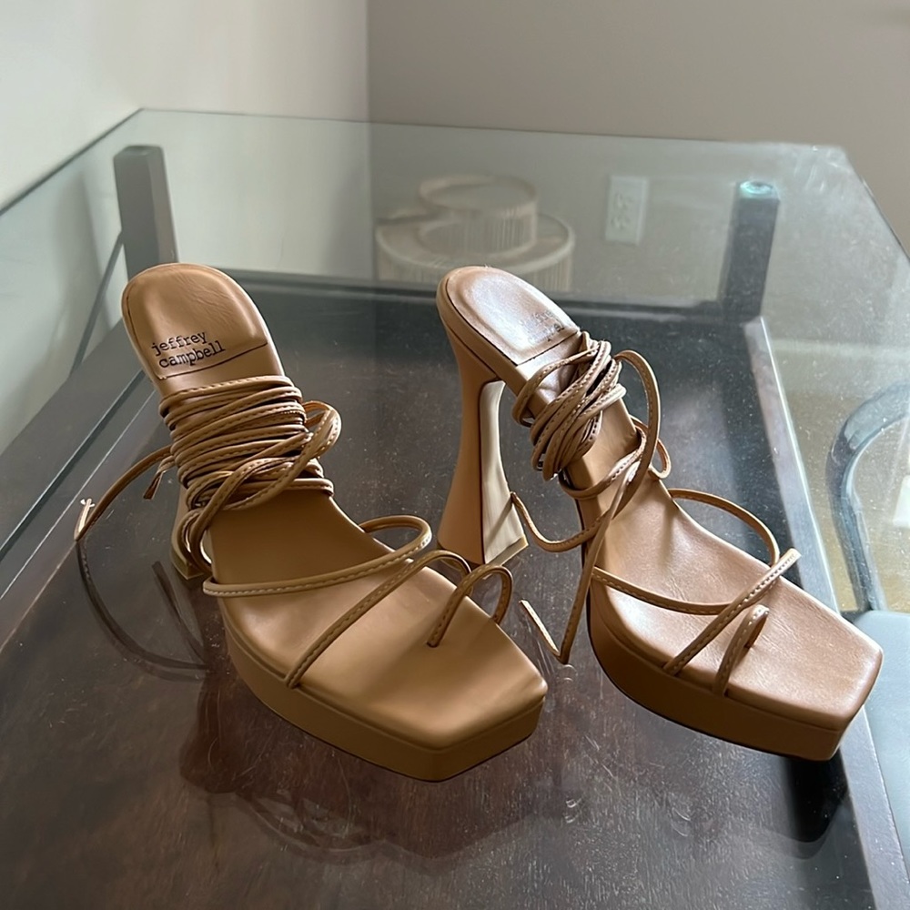 Jeffrey Campbell Lace Up Heels size 6